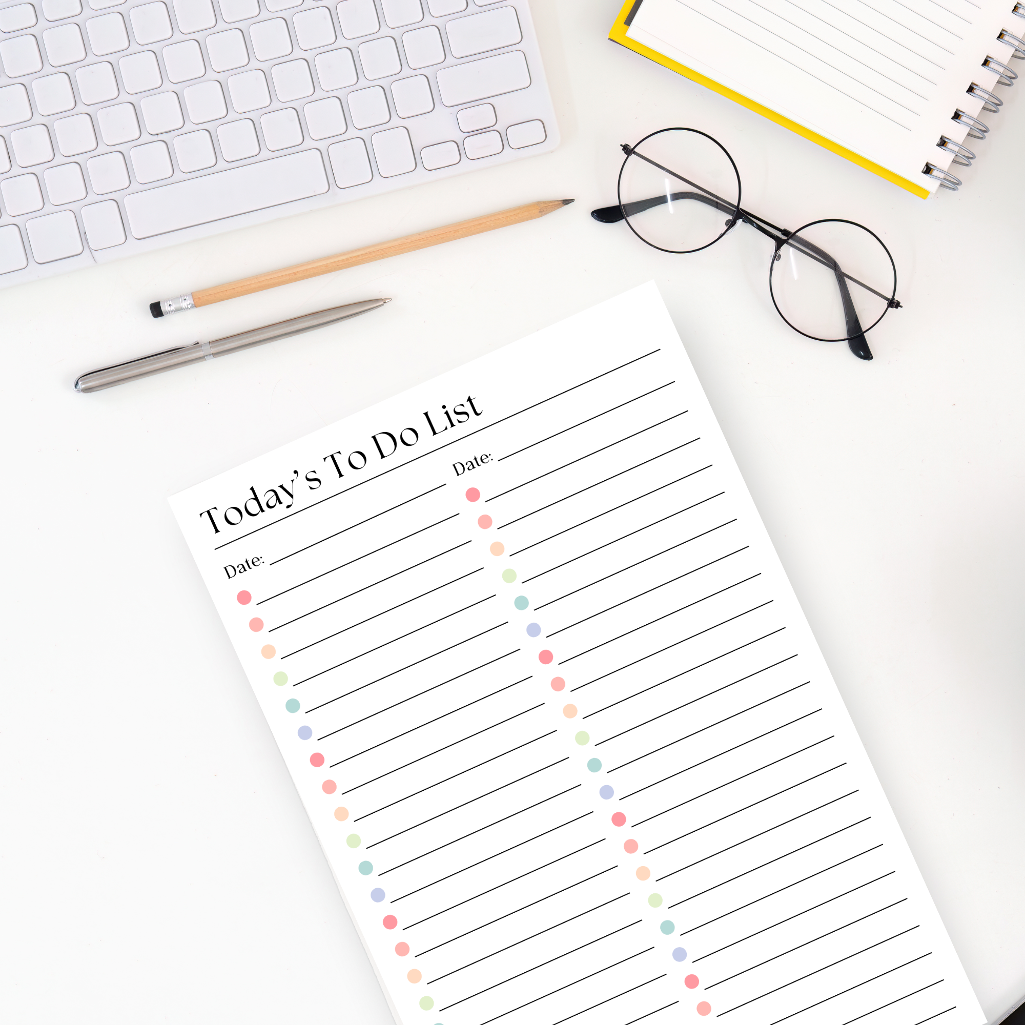 Daily To-Do List and Schedule: 50 Page Tear-Off Notepad