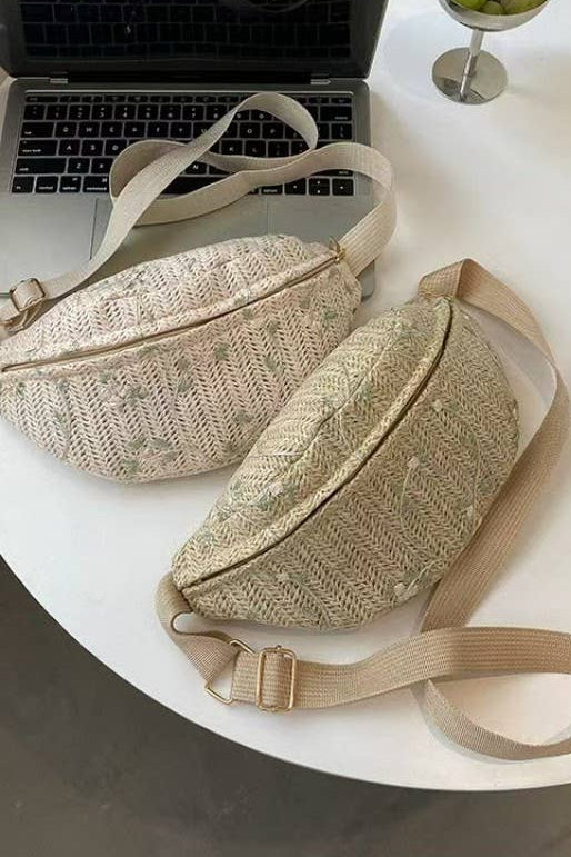 Raffia Belt Bag