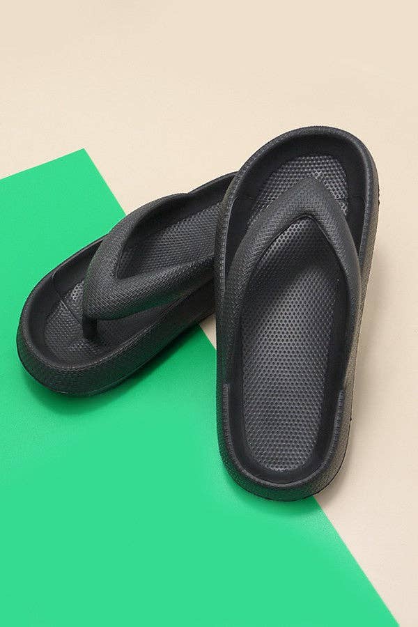 NON SLIP EVA COMFY CLOUD SLIDES SLIPPERS | 40SP013: PINK / SMALL