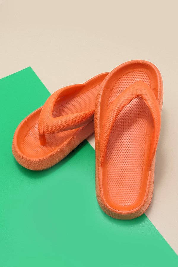 NON SLIP EVA COMFY CLOUD SLIDES SLIPPERS | 40SP013: PINK / SMALL