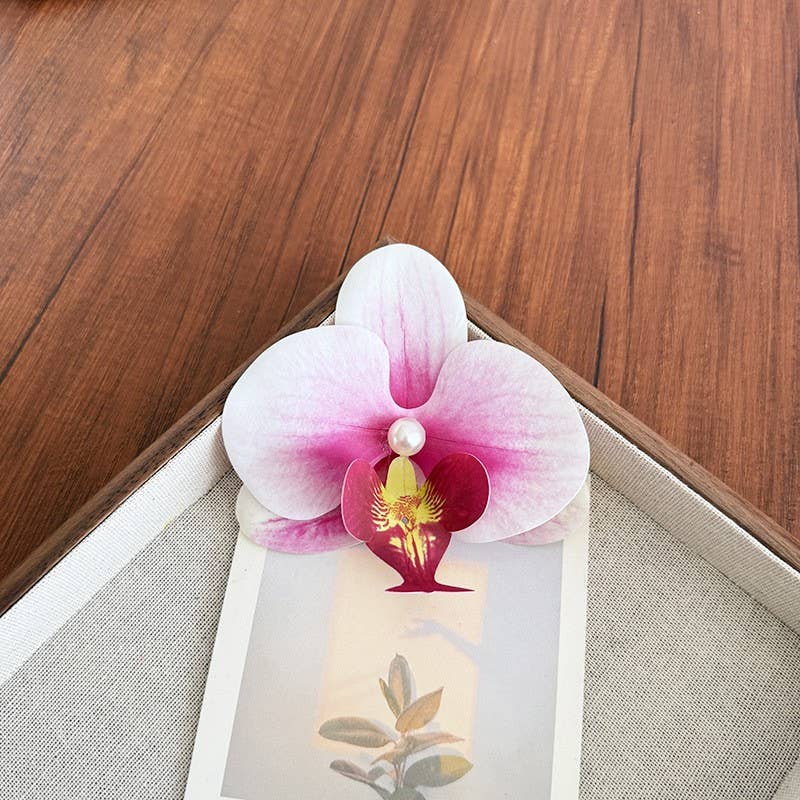 Tropical Orchid Silk Floral Hair Clip | 40H1092: MINT