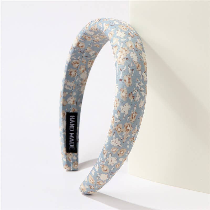 FLORAL & POLKA DOT PRINTED HEADBAND | 40HB204: A