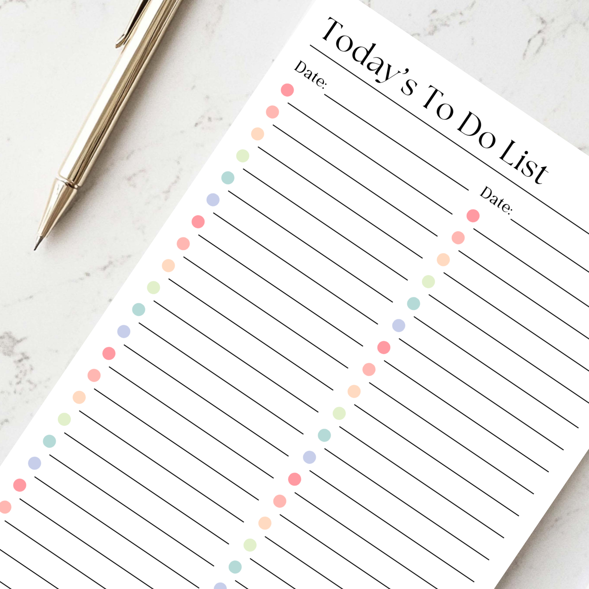 Daily To-Do List and Schedule: 50 Page Tear-Off Notepad