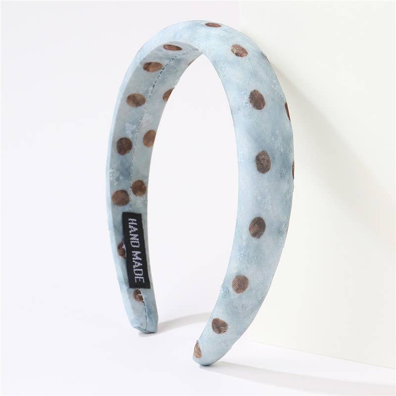 FLORAL &amp; POLKA DOT PRINTED HEADBAND | 40HB204: C