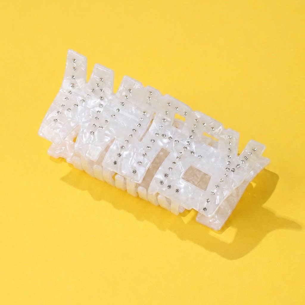 Bride Wifey Mrs Hair Claw Clips | 40H1096: WIFEY