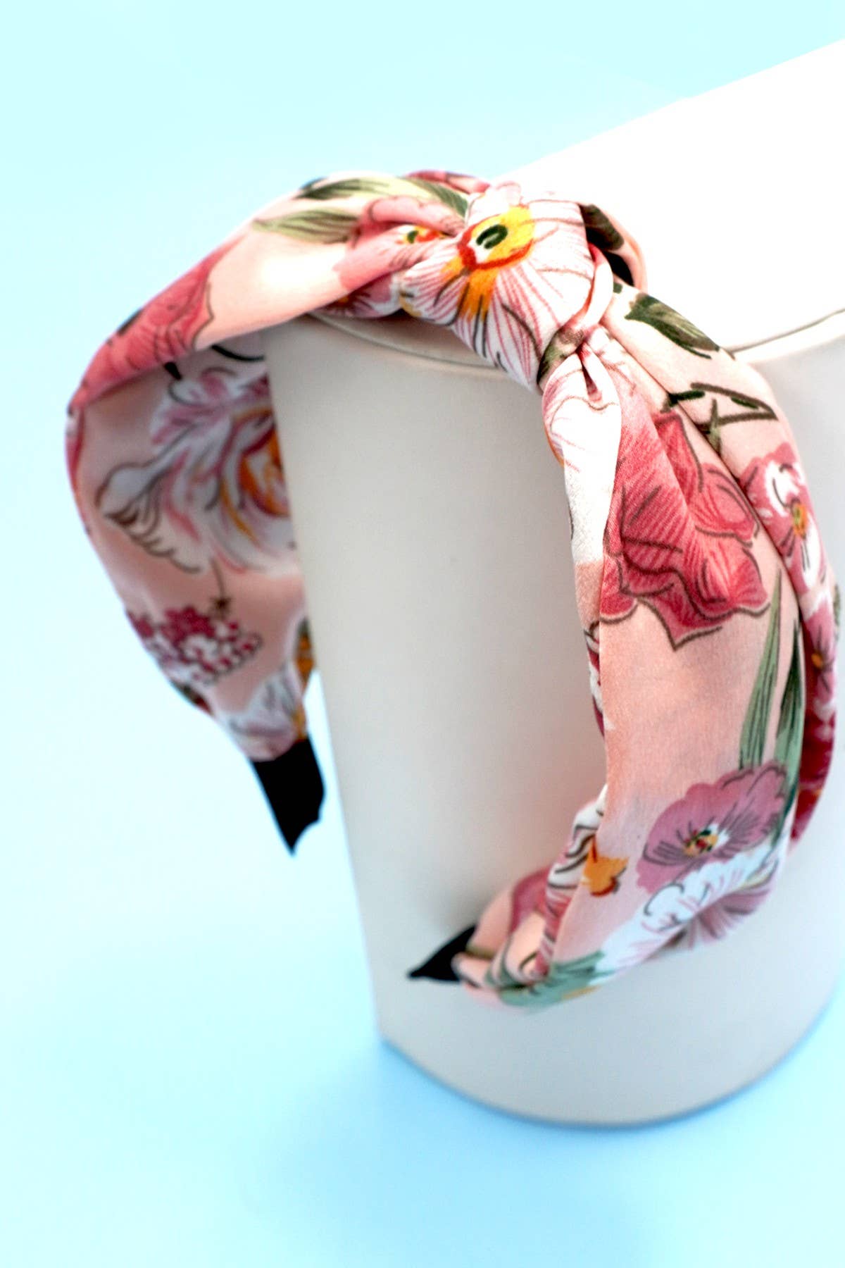 FLORAL TOILE PATTERN VINTAGE HAIR BAND HEADBAND | 40HB179: MINT