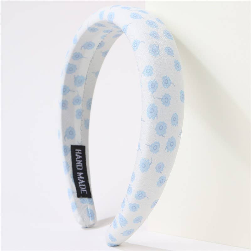 FLORAL &amp; POLKA DOT PRINTED HEADBAND | 40HB204: C