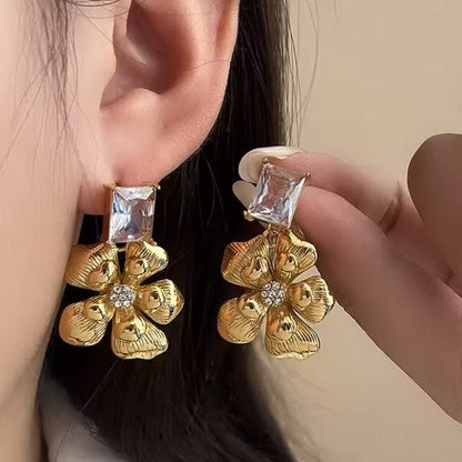 18K Stainless Steel Tarnish Free Waterproof Drop | 40E454: GOLD