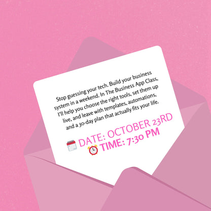 The Business App Class