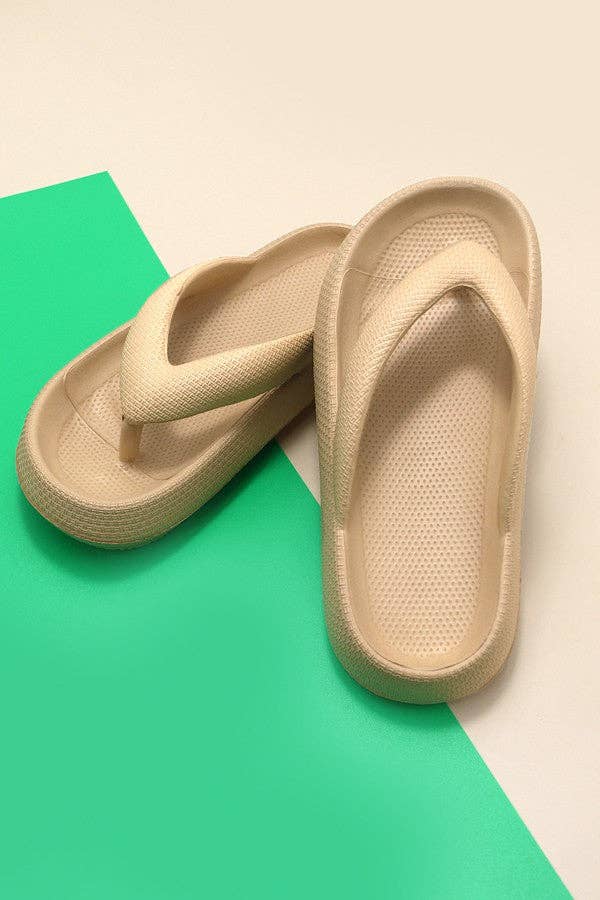 NON SLIP EVA COMFY CLOUD SLIDES SLIPPERS | 40SP013: PINK / SMALL