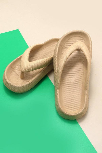 NON SLIP EVA COMFY CLOUD SLIDES SLIPPERS | 40SP013: PINK / SMALL