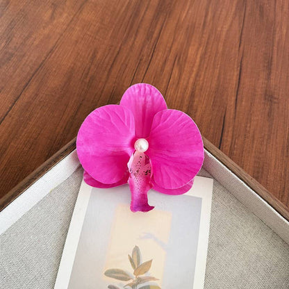 Tropical Orchid Silk Floral Hair Clip | 40H1092: MINT