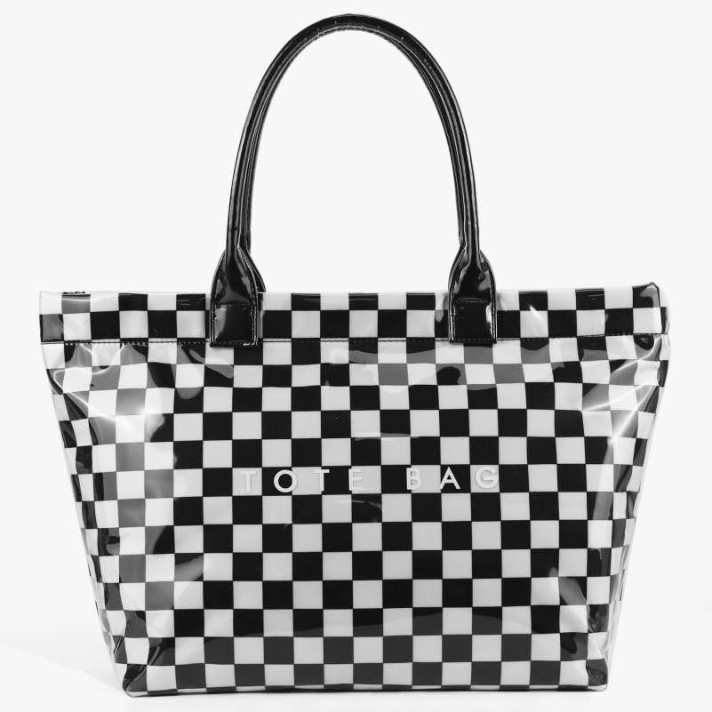 Checket Tote Bag