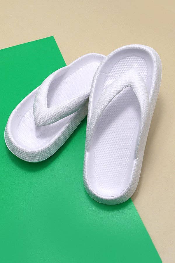 NON SLIP EVA COMFY CLOUD SLIDES SLIPPERS | 40SP013: PINK / SMALL