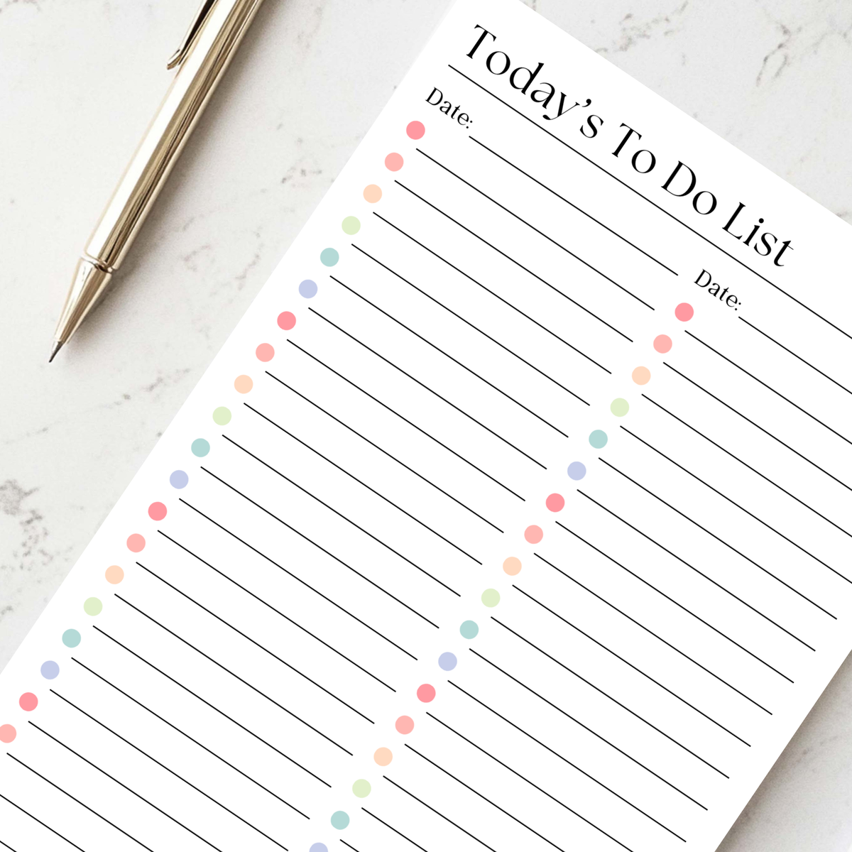Daily To-Do List and Schedule: 50 Page Tear-Off Notepad