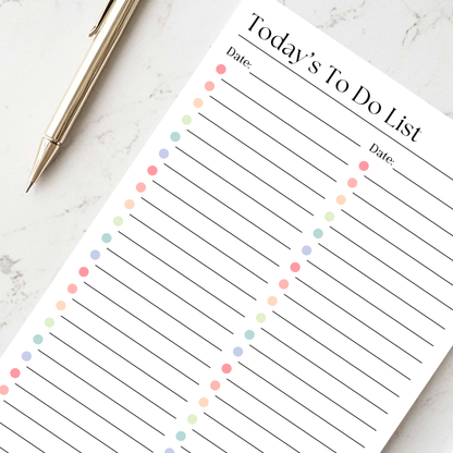 Daily To-Do List and Schedule: 50 Page Tear-Off Notepad
