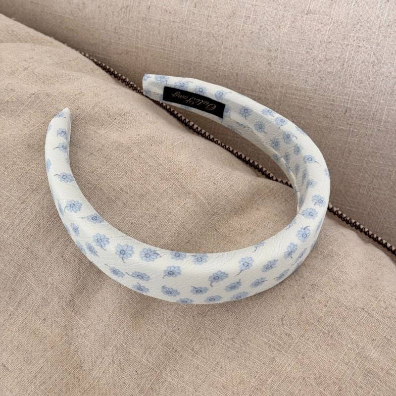FLORAL &amp; POLKA DOT PRINTED HEADBAND | 40HB204: C